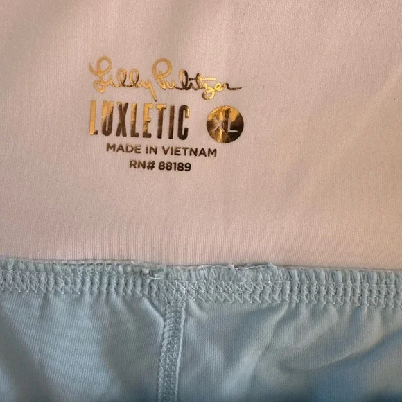 Lilly Pulitzer Luxletic Light Blue Activewear - Picture 4 of 4
